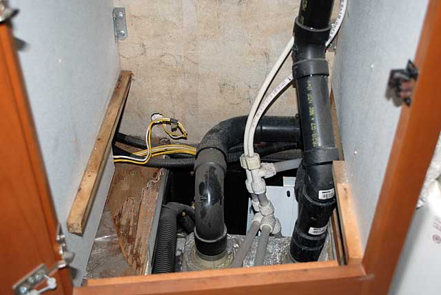 Sink area ready for the project